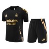 Officiële Voetbalshirt + Korte Broek Real Madrid Pre-Match 2024-25 Zwarte - Kids